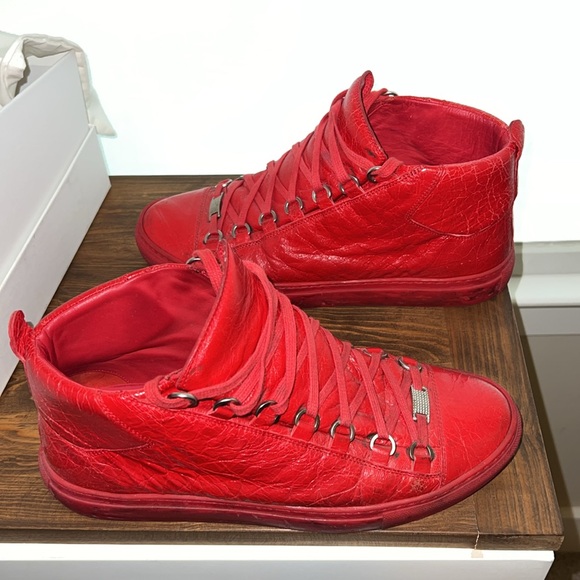 Balenciaga Arena high top size EU 41, color opaque rouge paprika - Picture 3 of 14